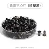Clavos Huecos de Hierro al por Mayor en Stock, Remaches Huecos para Papelería, Accesorios para Ropa y Bolsos, Clavos Metálicos Redondos con Tapa Semi-Hueca