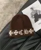 Gorro de Punto Grueso Cálido de Doble Capa Nuevo Otoño/Invierno 2025 para Mujer, Protección para las Orejas, Cálido, Circunferencia de Cabeza Grande, Gorro Slouchy de Moda