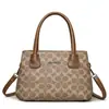 Bolso Simple Nuevo 2026 para Madres de Mediana Edad, Bolso de Mujer de Cuero Genuino, Bolso de Mano de Gran Capacidad, Bolso Tote Vintage para Mujer