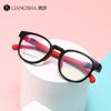 Armazón de gafas para niños directo de fábrica, almohadilla nasal suave, armazón ultraligero para jóvenes, tr90, silicona, armazón para ojos de niños