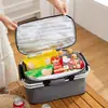 Cesta de Picnic Plegable con Ruedas Tela Oxford Cesta Aislante Bolsa de Picnic Multifuncional Bolsa de Hielo para Exteriores Cesta de Hielo para Verduras de Aluminio Espesado