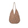Bolso de mujer tejido a mano con hilo de algodón a crochet, patrón de abuela, flor hueca, de la fábrica de tejido de paja Laizhou, en stock, bolso de hombro para la playa