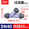 Filtro Tipo Y para Tubo de Água Rongsheng UPVC Conexões Químicas para Tubo de PVC Válvula de Plástico Transparente DN25 32 40