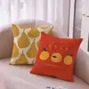 Cojín de cabecera auspicioso estilo chino con diseño de caqui, Almohada de sofá para celebración de inauguración temática de frutas, Cojín de cama, Al por mayor