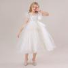 Vestido de niña 2024 Vestido de princesa Vestido de paje de boda de niña Hilo esponjoso Vestido de presentación de piano de anfitriona de niña
