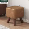 Taburete de tela para el hogar, taburete pequeño multifuncional de moda, taburete redondo moderno, asiento para mesa de centro de sala de estar, taburete para cambiar zapatos, venta al por mayor