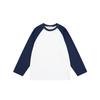 Ropa Infantil Dk Primavera y Otoño Nueva Camiseta de Manga Raglán con Bloques de Color para Niñas y Niños, Top Informal Versátil de Manga Larga de Moda para Niños y Niños Mayores