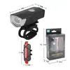 2255 Luz Delantera para Bicicleta Carga USB Transfronteriza Tres Modos Ajustables Luz Delantera y Trasera para Montar de Noche Juego de Equipo para Bicicleta
