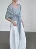 Estilo Fresco y Elegante Taochuan~ Conjunto de Dos Piezas para Mujer con Chaleco Calado + Chal de Atmósfera, Top Relajado de Manga Corta Yl631
