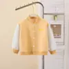 Ropa Nueva de Primavera y Otoño para Niños Chaqueta de Béisbol para Niños Cárdigan Versátil Chaqueta Casual para Bebé Ropa de Abrigo para Niñas Moda