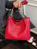 Bolso de Hombro tipo Tote Tejido Casual y de Moda para Mujer en Otoño e Invierno Nuevo de Alta Calidad Gran Capacidad Casual para el Trabajo