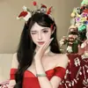 Chifre de rena de Natal Chapéu de Natal Faixa de cabelo outono e inverno doce moda atmosfera de alta qualidade foto de performance novos acessórios de cabelo