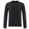 Nueva Camiseta de Manga Larga Deportiva y Casual para Hombre Otoño e Invierno 2025 Suelta de Cuello Redondo Sudadera
