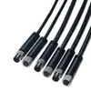 Enchufe de Aviación Impermeable Macho y Hembra 2P3P4P5P6P8P Acoplamiento M8 M12 con Cable IP67 Enchufe Impermeable Cable