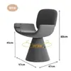 Taburete Giratorio de Maquillaje Estilo Ins Lujo Ligero Italiano Silla con Respaldo para Dormitorio Tocador de Salón de Belleza Silla para Manicura Modelo Popular