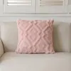Almofada de Sofá de Pelúcia de Algodão Cor Sólida Transfronteiriça Almofada de Sofá Minimalista Moderna Decoração de Sala de Estar Almofada de Cabeceira