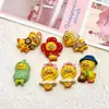 Adornos de Resina Brillantes de Dibujos Animados Lindo Patito Amarillo Materiales para Manualidades Pegamento de Crema Imanes para Nevera Funda de Teléfono Accesorios para el Cabello Materiales para Pasadores