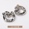 Metal Ear Casaco Superior Roupa Costurada à Mão Gabardine Jaqueta de Lã Botão Botão Jinda