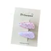 Presilha de Cabelo Xadrez Floral Doce Estilo Coreano 2026 Fofa para Crianças Franja Lateral Desfiada Presilha Versátil Acessórios de Cabelo