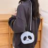 Bolsa de pelúcia estilo coreano fofa mini panda feminina 2024 outono e inverno nova bolsa de corrente transversal de desenho animado bolsa de moedas