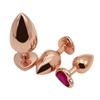 Tapón anal de metal con forma de corazón de oro rosa SM, juguetes sexuales para parejas, hombres y mujeres, juguetes sexuales para adultos, masturbación, Bolt