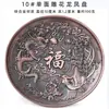 Suporte de Incenso Dragão e Fênix, Base de Sândalo Estilo Chinês, Suporte de Incenso para Casa, Cinzeiro Redondo de Cobre Antigo, Sem Poeira