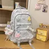 Mochila fresca y linda con forma de corazón y estrella para chicas de secundaria y preparatoria, gran capacidad, alta apariencia, mochila para estudiantes