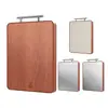 Tabla de cortar de acero inoxidable Madera Wutong Antibacteriana Antimoho Tabla de cocina Tabla de cortar para cocina doméstica Madera maciza engrosada Tabla de cortar de doble cara