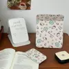 Espelho Pequeno Dobrável Floral Retrô Dormitório de Estudante Casa Espelho de Maquiagem Mesa de Maquiagem Espelho Portátil Ornamento de Mesa