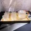 Mini Tetera de Vidrio Estilo Retro Pequeña Resistente a Altas Temperaturas con Filtro Infusor de Té Transparente Juego de Tetera Kung Fu