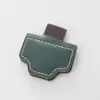 En Stock Marcador de Páginas de Cuero PU de Alta Gama Crazy Horse, Clip Magnético de Cuero de Doble Cara Vintage, Grabado Láser Disponible