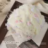 Fio de mohair misturado à mão com textura de pelo, fio especial para bolsas DIY, cor de doce, macio para chapéus feitos à mão, fio para suéter de crochê