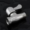 Válvula de parada de água de aquecedor de água de aço inoxidável de 4 pontos válvula de fio interno e externo válvula de ângulo de fio interno válvula de passagem direta torneira de interruptor de tubo de água