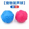 Juguete para perro, pelota de goma con sonido, Golden Retriever, Teddy, pelota elástica con huella, pelota para mascotas, juguete interactivo para morder y limpiar los dientes