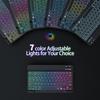 Traje de teclado y ratón luminosos de generación transfronteriza para tableta computadora Español Ruso Tailandés silencioso doble modo LOGOTIPO