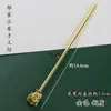 Pinza para el Cabello de Cobre Puro para Electrólisis Color-Conservante Accesorios Principales DIY Hecho a Mano Tocado con Cabeza Escalonada Flor Envuelto en Borla Material de Aleación