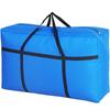 Bolsa de Embalaje Extra Grande para Mudanzas de Tela Oxford Tejida Impermeable Engrosada Bolsa de Estudiante Equipaje Bolsa de Almacenamiento de Edredón Venta Directa de Fábrica