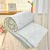 Colcha de Verano Refrigerante de Gasa de Doble Capa de Algodón y Lino Lavado Clase A, Colcha de Verano para Aire Acondicionado con Caja de Regalo, Colcha de Regalo Promocional