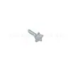 Pendientes de Titanio Astmf-136 Corazón, Estrella Base Plana Barra Roscada Interna G23 Titanio Pulido Cabeza de Joyería para Piercing
