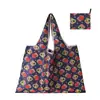Bolsa de Compras Plegable, Nueva de Gran Capacidad, Bolsa Plegable Ecológica en Stock, Bolsa de Tote de Almacenamiento Plegable Portátil Impresa Creativa