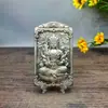 Placa Auspiciosa Vintage de Dragón y Fénix Chapada en Cobre y Dorada, Placa de Orden del General, Placa de Guan Gong, Placa de Guanyin, Artesanías, Imitación Cultural y Creativa de Objetos Antiguos
