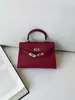 Bolsa 2026 Nuevo Estilo de Moda Segunda Generación Bolso Kelly 22cm Hebilla Plateada Primavera Verano Sentido de Alta Gama Bolso para Mujer Hombro Único Cruzado de Hombro Bolso de Mano
