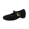 Zapatos Mary Jane dulces y de diseño único para niñas, punta redonda, nuevo estilo de otoño 2026 para mujer, zapatos bajos de una correa