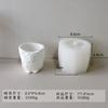 Jiahimei Yeso Suculenta Maceta Molde de Silicona DIY Yeso Pegamento Jarrón Candelabro Adorno Herramienta de Pulido