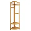 Perchero de Esquina Simple Perchero de Pared para Esquina de Pared de Pie para Dormitorio Estante de Almacenamiento Multifuncional Perchero Ahorrador de Espacio para el Hogar