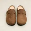 Zapatos Bocken estilo retro francés mules de punta cerrada para mujer zapatos casuales sin cordones 2026 Primavera/Otoño Nuevos zapatos Bocken de suela plana
