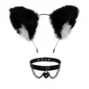 Diadema con Orejas de Gato para Cosplay Joyería de Cola de Gato Hecha a Mano Lindo Accesorios para el Cabello de Chica Gato Orejas de Animal Set de Accesorios de Cola de Animal