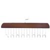 Venta caliente al por mayor 8 ganchos percha de madera maciza percha multifuncional para ropa gancho para ropa del hogar Accesorios diarios percha de ropa de onda