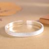 Joyería de Plata Pura 999.9 Pulsera Simple Cielo Estrellado Lujo Ligero Casual Moderno Versátil Personalizada Pulsera Abierta