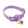 Venta Caliente Nuevos Suministros para Mascotas Collar Impermeable de PVC para Gato Color Macarrón Collar Ajustable para Gato con Cascabel